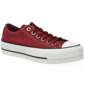 CONVERSE CHUCK TAYLOR NUBUCK PLATFORM GRANATE MUJER