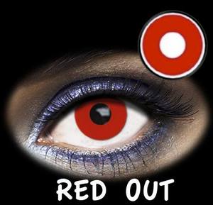 LENTES DE CONTACTO- LENTILLAS FANTASIA RED OUT