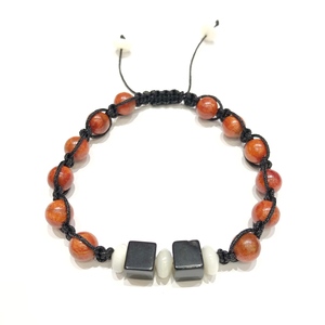 Pulsera de chico de coral y ónix